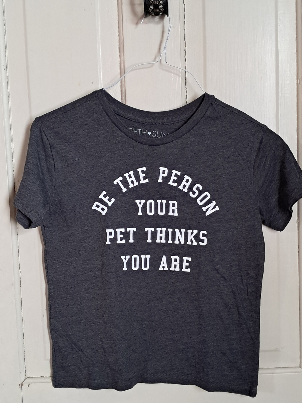 Fifth Sun Charcoal 'Be The Person Your Pet Thinks You Are' Dog Lover T-Shirt
